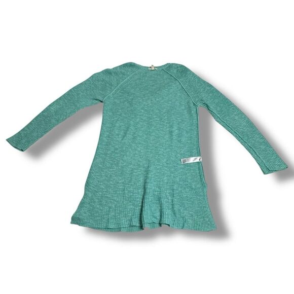 Eileen Fisher Organic Linen Cotton Open Knit Sweater Seafoam Size Large - Picture 4 of 8